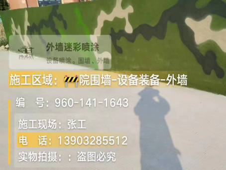 清远 迷彩漆喷涂价格（按平方米计费）