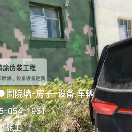 清远数码迷彩漆施工